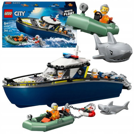 LEGO City 60456 Pościg Łodzią Policyjną