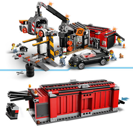 LEGO City 60472 Złomowisko z samochodami Recykling Zgniaciarka Dźwig Złom