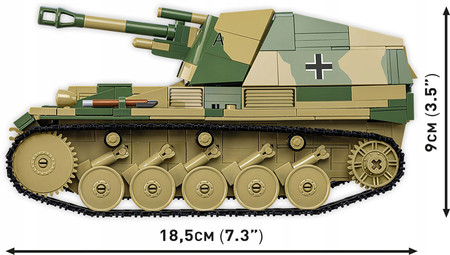 KLOCKI COBI 2598 działo samobieżne SD.KFZ.124 WESPE WESPA Executive