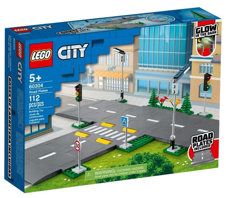 LEGO City 60304 Płyty Drogowe Ulica Sygnalizacja Znaki