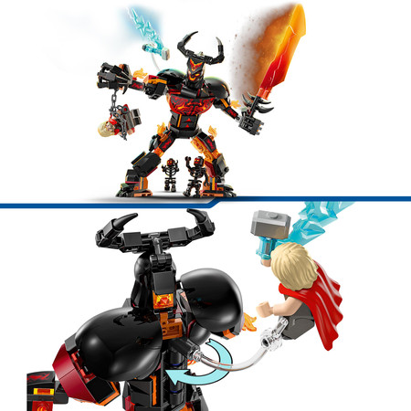 LEGO Marvel 76289 Thor Kontra Figurka Konstrukcyjna Surtura Ognisty Demon