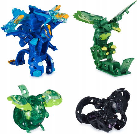 ZESTAW BAKUGAN LEGENDS BATTLE 5 FIGUREK KARTY