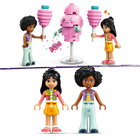 LEGO 42643 Friends - Stoisko z watą cukrową i skuter Candy