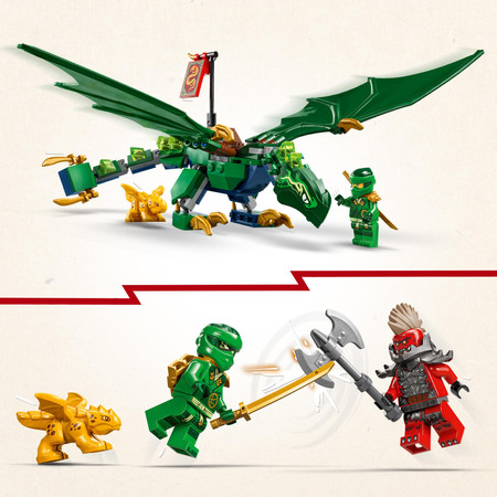 LEGO Ninjago 71829 Zielony Leśny Smok Lloyda Złote Smocze Dziecię Zwiadowca