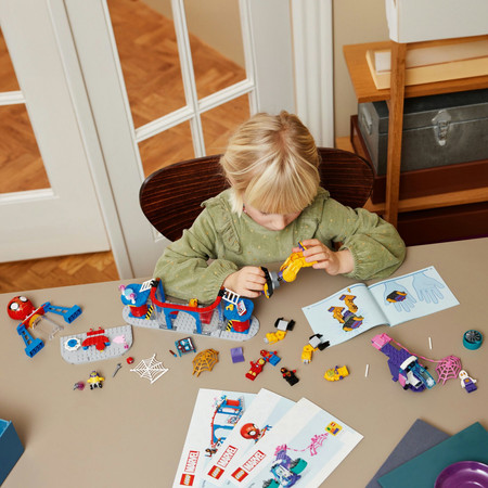 LEGO Marvel Spidey 10794 Baza + Robot Mech Iron Man Zola Ghost MilesMorales