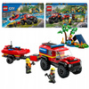 LEGO City Samochód Terenowy SUV Auto Wóz strażacki z łodzią ratunkową 60412