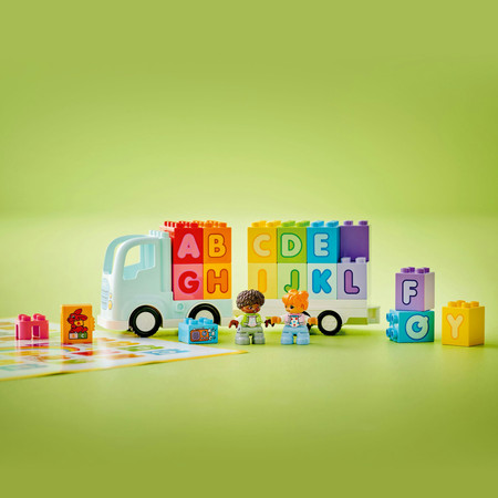 LEGO Duplo 10421 Samochód Ciężarówka z alfabetem Nauka Literek Duże klocki