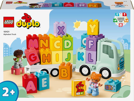 LEGO Duplo 10421 Samochód Ciężarówka z alfabetem Nauka Literek Duże klocki