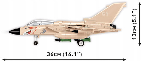 KLOCKI COBI 5854 SAMOLOT PANAVIA TORNADO GR.1 MIG EATER MYŚLIWIEC 2 FIGURKI