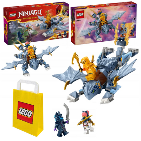 Lego Ninjago Powstanie Smoków 71810 Mały smok Riyu Ruchomy Smok + 3 Figurki