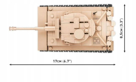 Polskie Klocki Wojskowe Cobi 2710 HC WWII Czołg PzKpfw VI Tiger 131 Armia
