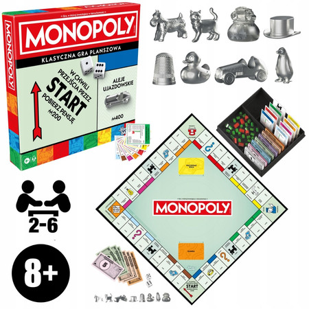 Gra planszowa Monopoly Classic Refresh Hasbro