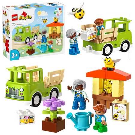 Duże klocki LEGO Duplo 10419 Opieka nad pszczołami i ulami Samochód Auto