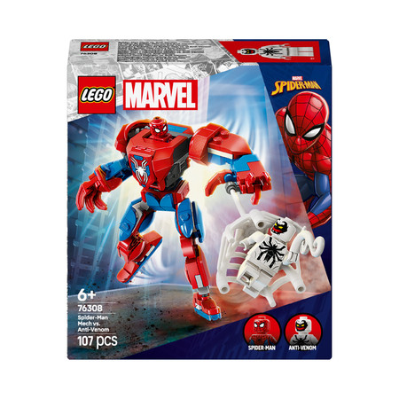 OUTLET LEGO Super Heroes 76308 Mech Spider-Mana kontra Anti-Venom Marvel Spiderman