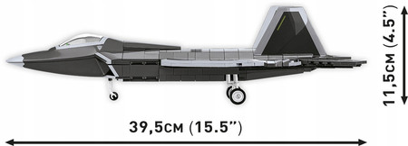 Klocki Wojskowe Cobi 5855 Samolot Myśliwiec Lockheed F-22 Raptor 695 Eleme.