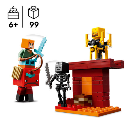 LEGO 21266 Minecraft Bitwa na moście Netheru mroczny szkielet Nowość