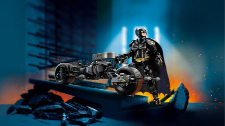 LEGO DC BATMAN 76273 FIGURKA BATMANA DO ZBUDOWANIA I BATCYKL batpod Motor