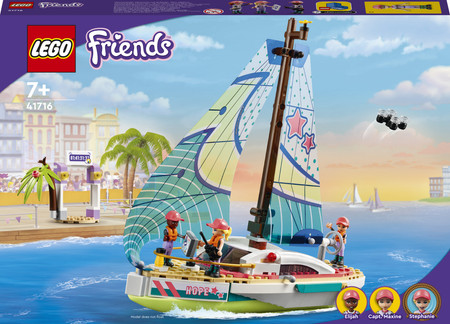 LEGO Friends 41716 Stephanie i Przygoda Pod Żaglami Łódź Statek + Akcesoria