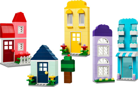 LEGO Classic 11035 Zestaw Kreatywny Domy Domki Budynki Drzwi Okna Akcesoria