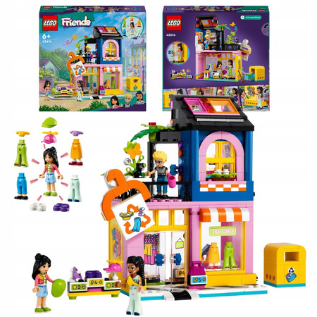 LEGO Friends 42614 Sklep Z Używaną Odzieżą, Sklep Modowy W Stylu Vintage