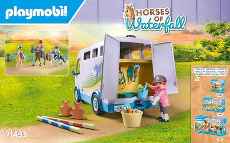 Playmobil Mobilna Szkoła Nauki Jazdy Konnej 71493 Horses of Waterfall