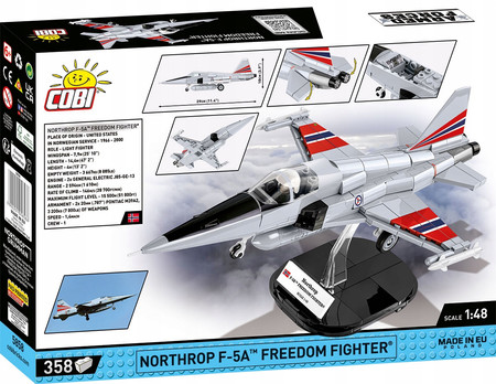 Klocki Wojskowe Cobi 5858 Model Samolot Northrop F-5A Freedom Fighter 358EL
