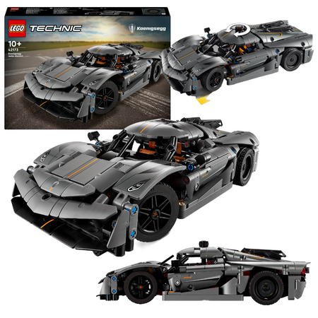 LEGO Technic 42173 Koenigsegg Jesko Absolutny szary hipersamochód