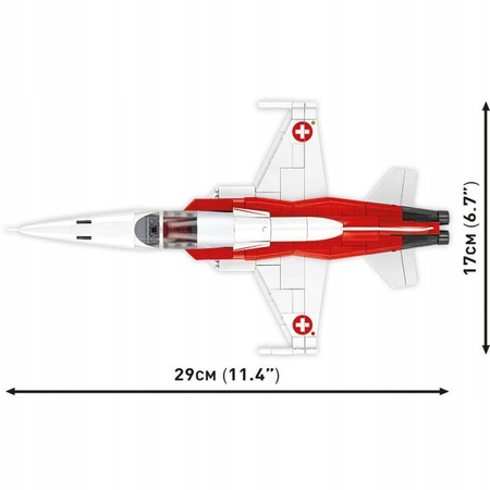 Klocki Wojskowe Cobi 5857 Samolot Northrop F-5E Tiger II Figurka +Podstawka