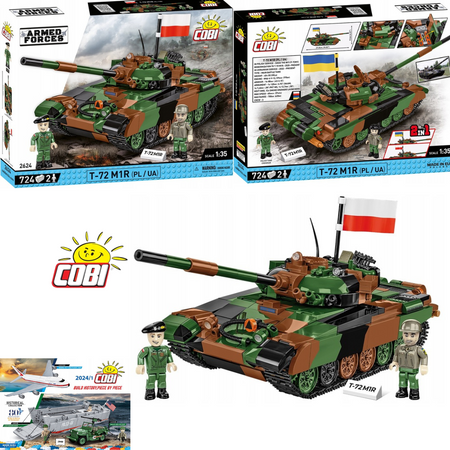 Klocki Wojskowe Cobi 2624 Czołg T-72M1R T-72M1R (PL/UA) Polska Ukraina