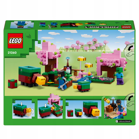 LEGO Minecraft 21260 Wiśniowy Ogród Sunny Zombie 2x Pszczoła 2x Niuchacz