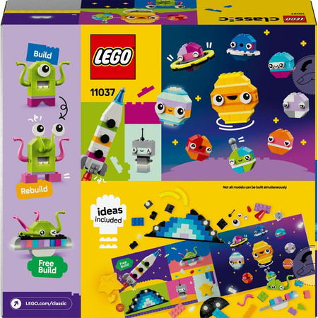 LEGO Classic Kosmos 11037 Kreatywne Planety Układ Słoneczny Świecące klocki