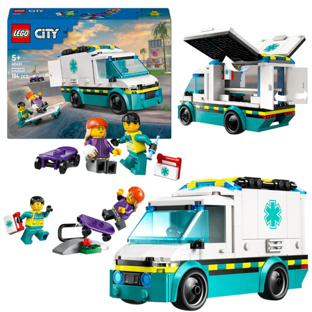 LEGO 60451 City - Karetka pogotowia Ambulans Miasto