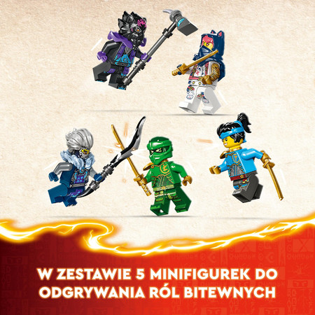 LEGO Ninjago Ruchomy Smok Mistrz Egalt 71809 Lloyd Sora Nya Lord Ras Cinder