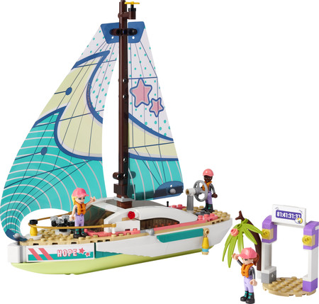 LEGO Friends 41716 Stephanie i Przygoda Pod Żaglami Łódź Statek + Akcesoria