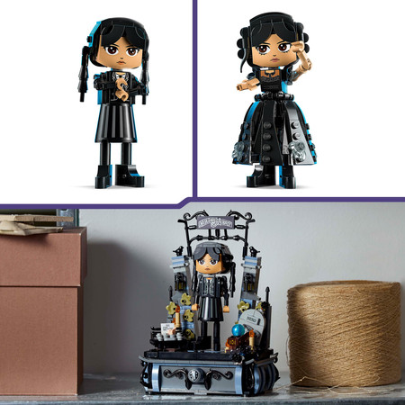 LEGO Wednesday Addams 76780 Brama Akademii Nevermore Akcesoria 2 w 1