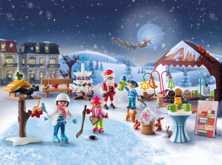 Kalendarz adwentowy 71472 Jarmark Bożonarodzeniowy Zestaw Playmobil