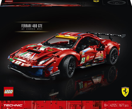 LEGO Samochód Wyścigowy Ferrari 488 GTE Duży 1682e 42125