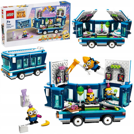 LEGO Minionki 75581 Imprezowy Autobus Minionków 2w1 Dyskoteka Impreza