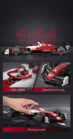 Klocki CaDA samochód wyścigowy Alfa Romeo F1 Team ORLEN Auto Formuła 1