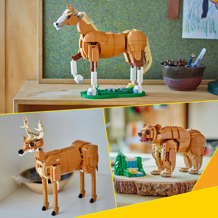 LEGO 31166 Creator 3w1 - Piękny koń Niedźwiedź Jeleń