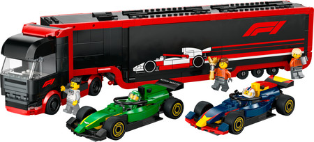 LEGO City 60445 City 60445 Ciężarówka F1 z samochodami F1 RB20 i AMR24