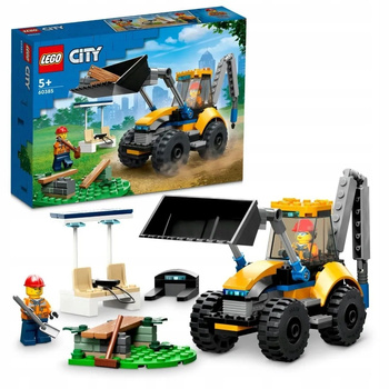 LEGO City 60385 Koparka Ładowarka Miasto Budowa