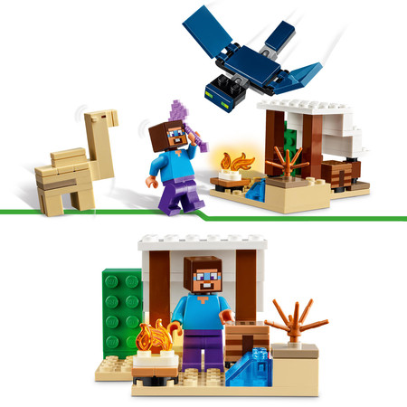 LEGO Minecraft Pustynna wyprawa Steve'a 21251 Dom Baza Latający Fantom