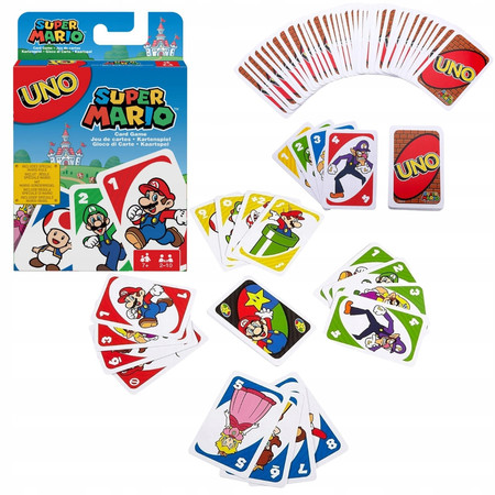 Gra karciana Uno Super Mario Mattel Karty
