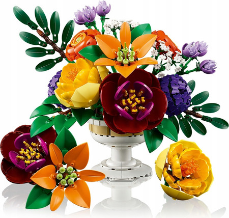 LEGO ICONS 10345 Botanicals Kwiatowa Kompozycja Kwiaty Rośliny Bukiet