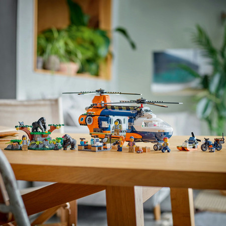 OUTLET LEGO City 60437 Helikopter zwiadowczy w dżungli w bazie Base Camp