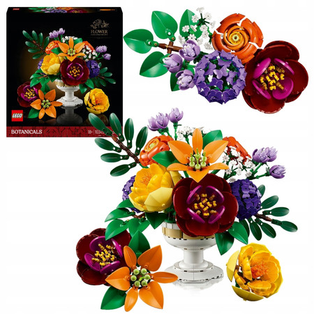 LEGO ICONS 10345 Botanicals Kwiatowa Kompozycja Kwiaty Rośliny Bukiet