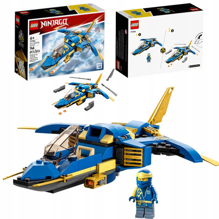 OUTLET LEGO Ninjago Odrzutowiec ponaddźwiękowy Jay’a EVO Samolot Ninja 71784