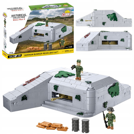 Klocki COBI 3136 German Bunker Regelbau 667 niemiecki schron bunkier