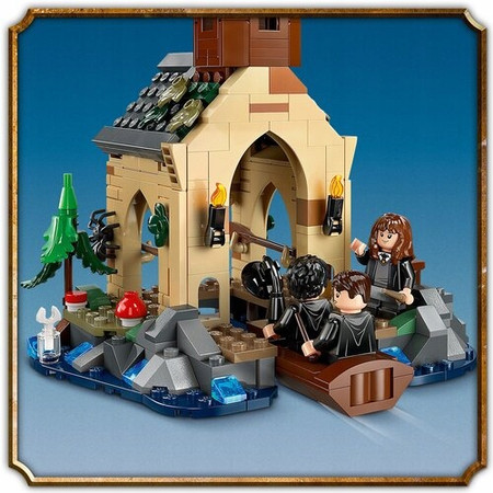 LEGO Harry Potter 76426 Przystań Dom przy Hogwarcie 2 Łódki 5 Figurek Sowa